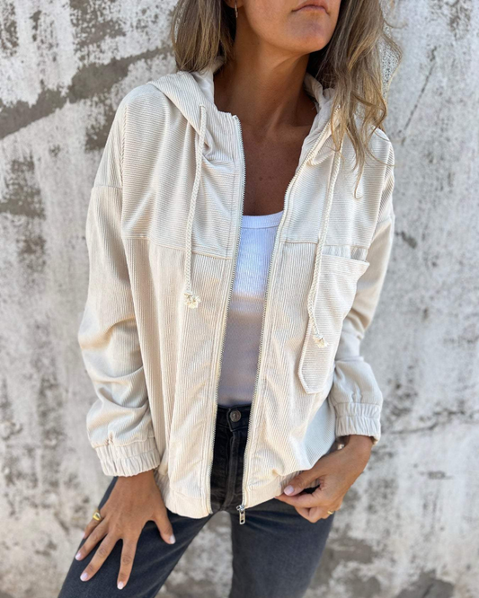 Lova & Soul | Ella Corduroy Capuchonjack met Rits