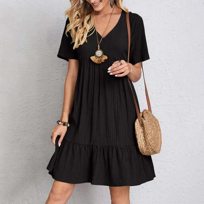 Lova & Soul | Fleur – Luchtige Zomerjurk met Ruffle Zoom