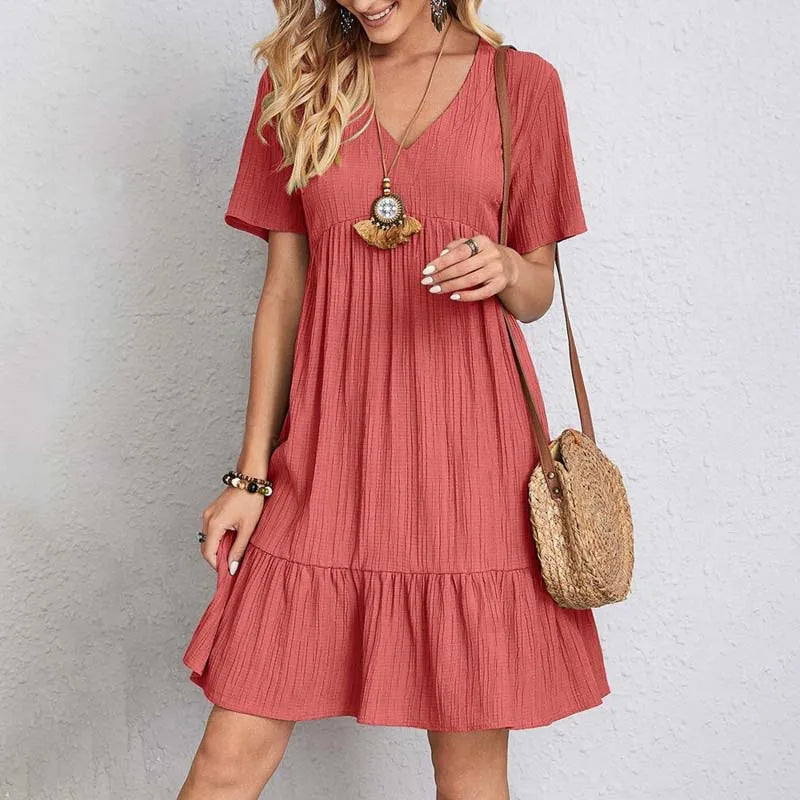 Lova & Soul | Fleur – Luchtige Zomerjurk met Ruffle Zoom