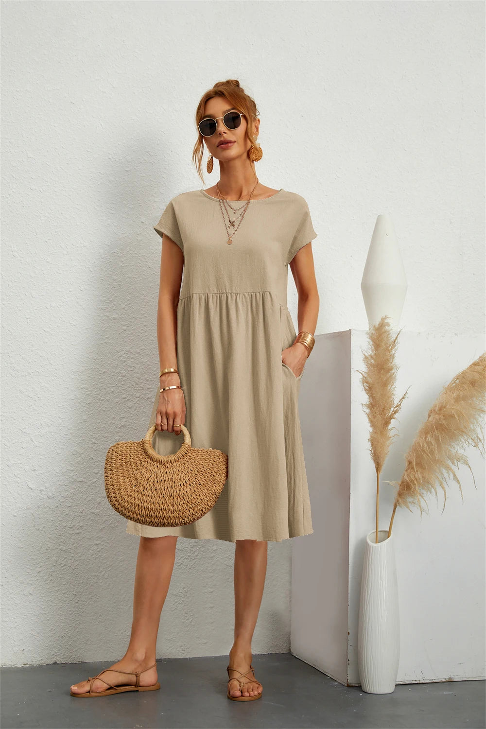 Lova & Soul | Liv – Casual Zomerjurk met Zakken