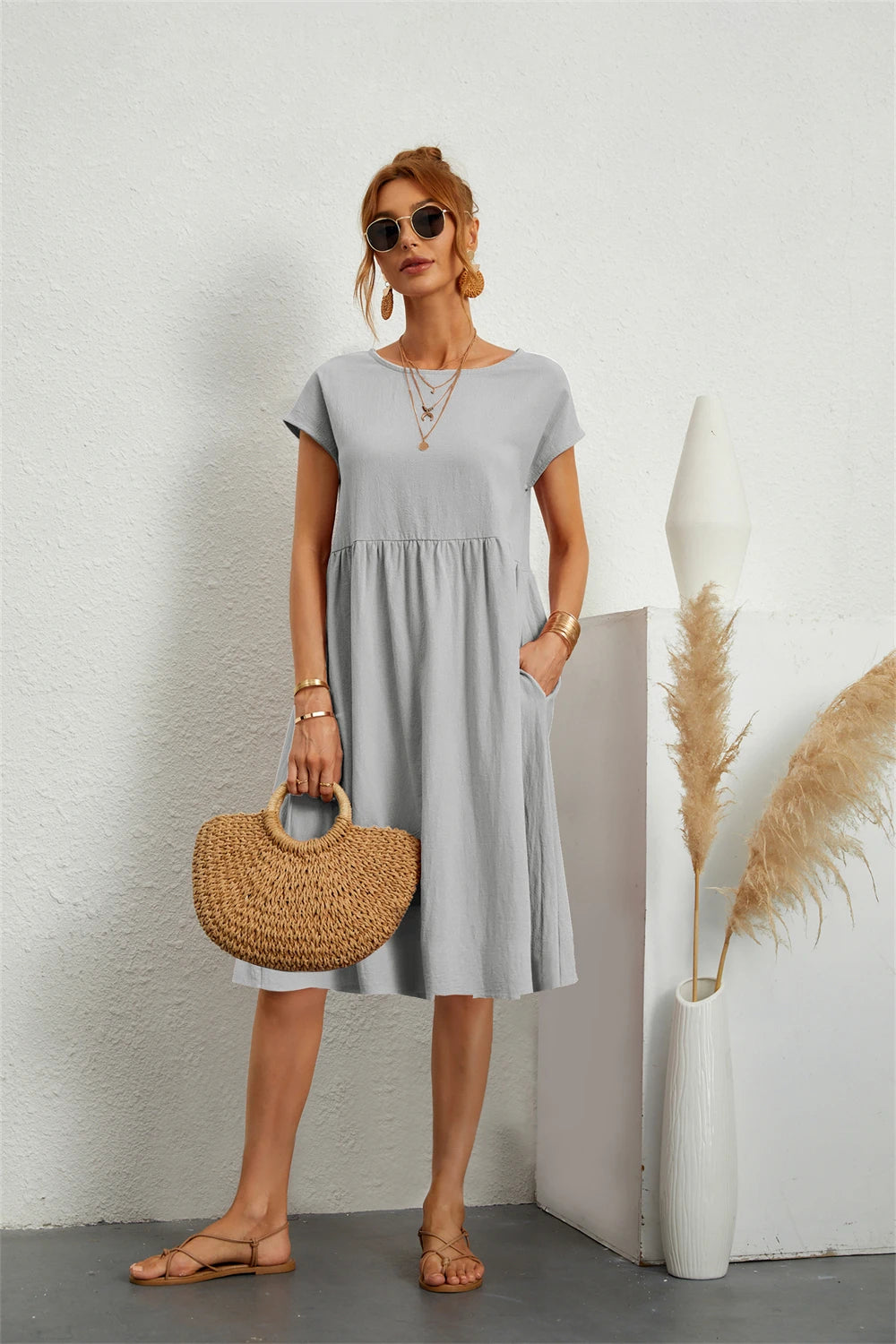 Lova & Soul | Liv – Casual Zomerjurk met Zakken