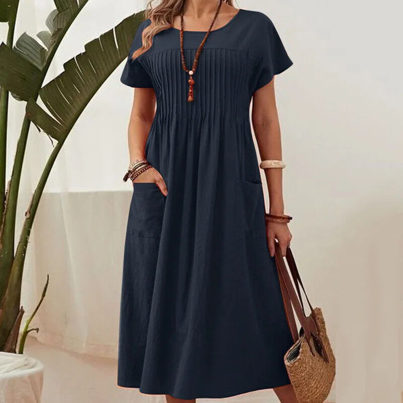 Lova & Soul | Noor – Plooi Zomerjurk met Zakken