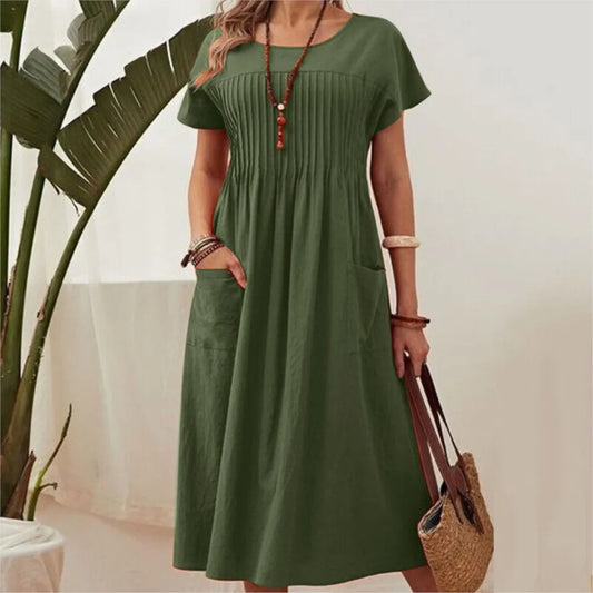 Lova & Soul | Noor – Plooi Zomerjurk met Zakken