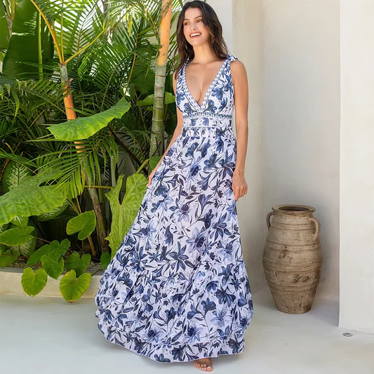 Lova & Soul | Blue Bloom Set – Badpak met Matchende Rok